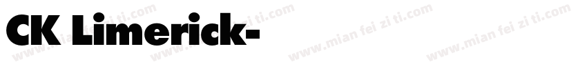 CK Limerick字体转换